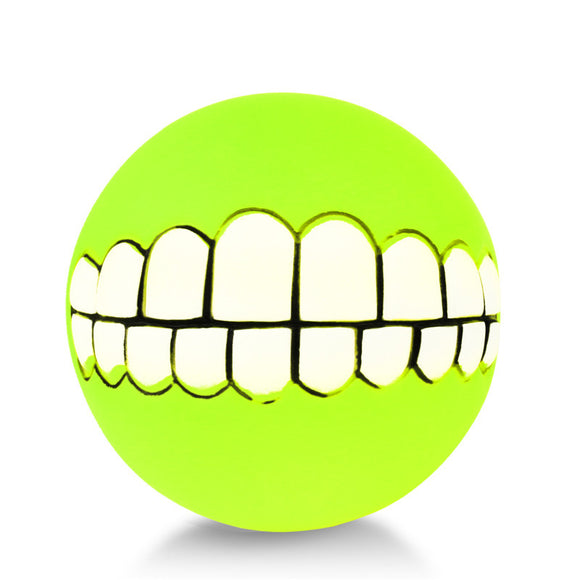 Pet Puppy Dog Funny Ball Teeth Silicon Toy Chew