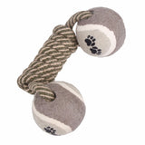 Pet Chew Toys Dumbbell Cotton Rope Tennis Ball