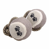 Pet Chew Toys Dumbbell Cotton Rope Tennis Ball