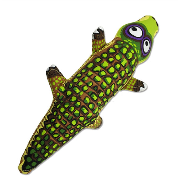 Pet Products Plush Toys Dog Chew Toys Pet Cats Cute Biting Sound Squeaky Toys Crocodile Design