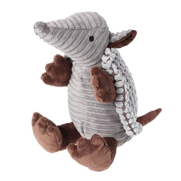 Pet Products Plush Toys Dog Chew Toys Pet Cats Cute Biting Sound Squeaky Toys Armadillo Design